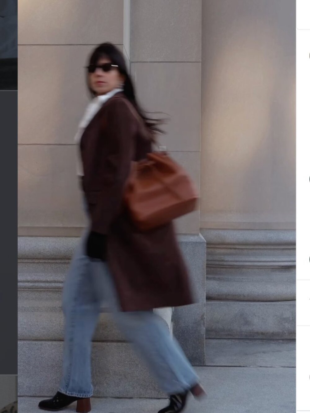 Coya Leather Bucket Bag - Cognac - LAZARO - Picture 3 of 6